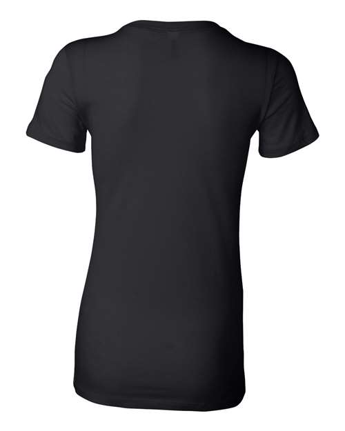 Bella + Canvas 6004 Women's Slim Fit Tee - Black - back
