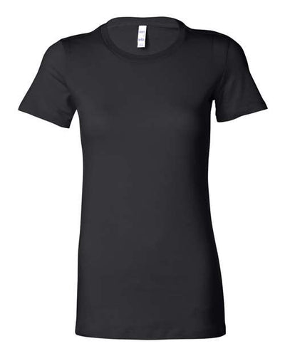Bella + Canvas 6004 Women's Slim Fit Tee - Black - front