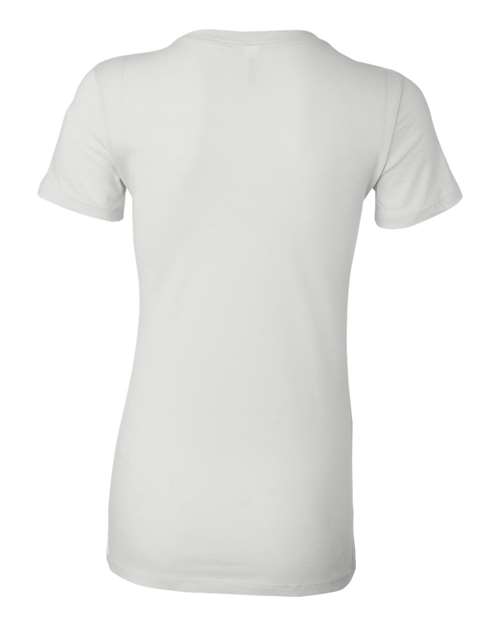 Bella + Canvas 6004 Women's Slim Fit Tee - White - back