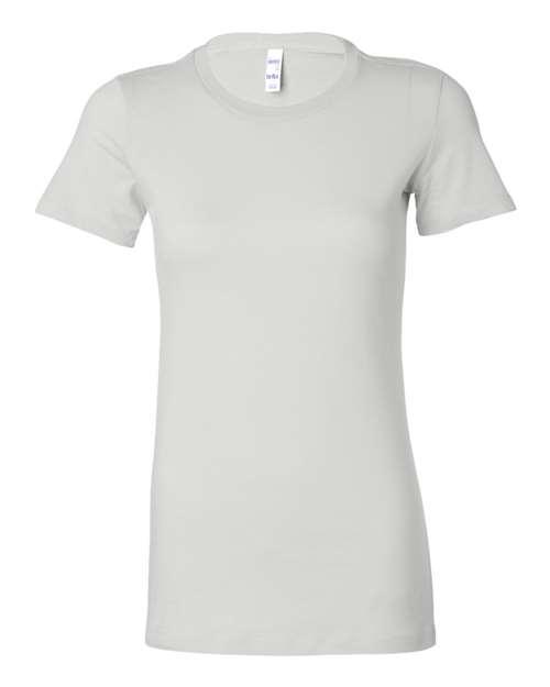 Bella + Canvas 6004 Women's Slim Fit Tee - White - front