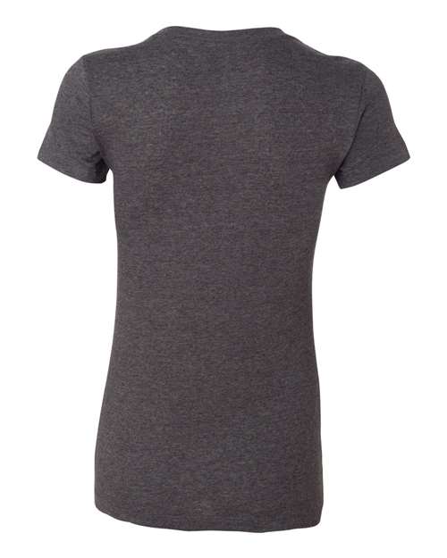Bella + Canvas 6004 Women's Slim Fit Tee - Dark Grey Heather - back