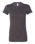 Bella + Canvas 6004 Women's Slim Fit Tee - Dark Grey Heather - front