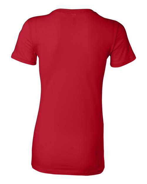 Bella + Canvas 6004 Women's Slim Fit Tee - Red - back