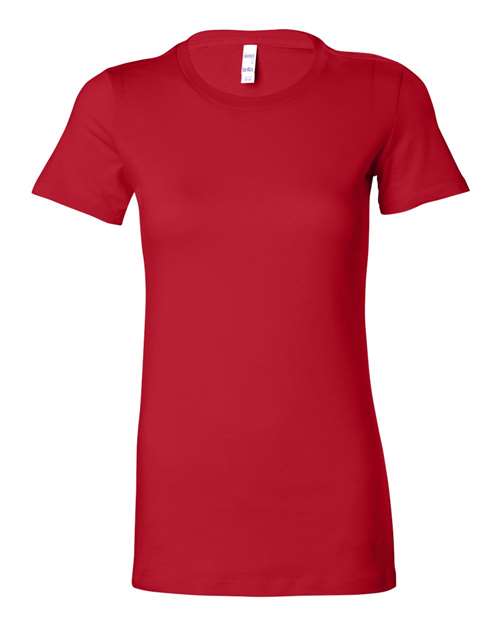 Bella + Canvas 6004 Women's Slim Fit Tee - Red - front