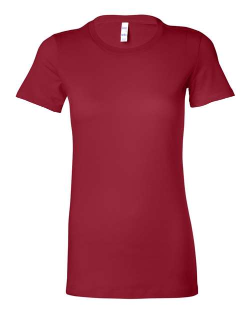 Bella + Canvas 6004 Women's Slim Fit Tee - Cardinal - front