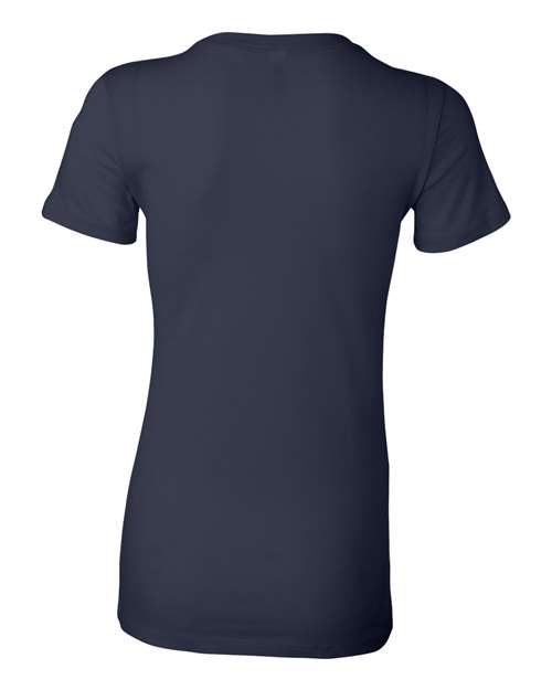 Bella + Canvas 6004 Women's Slim Fit Tee - Navy - back