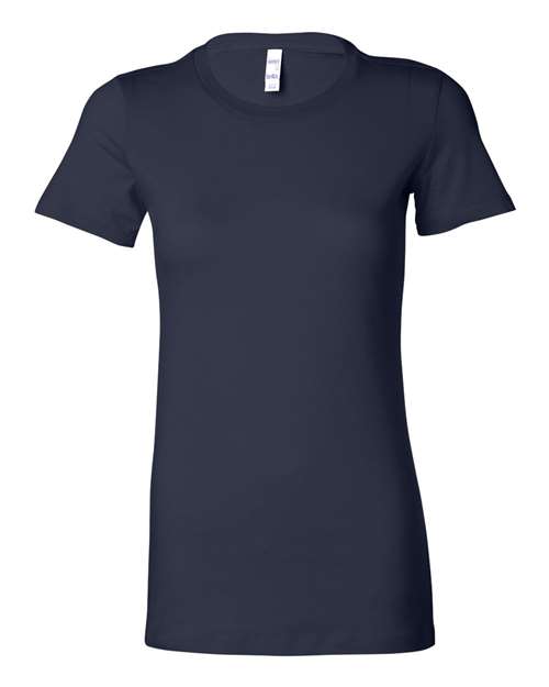 Bella + Canvas 6004 Women's Slim Fit Tee - Navy - front