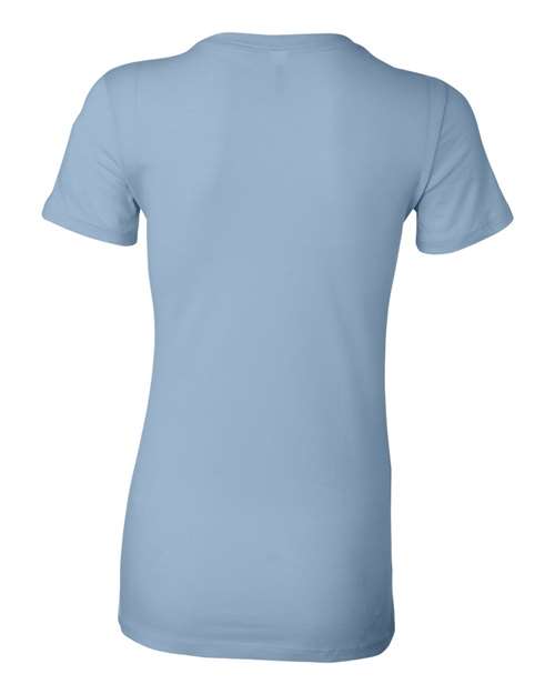 Bella + Canvas 6004 Women's Slim Fit Tee - Baby Blue - back