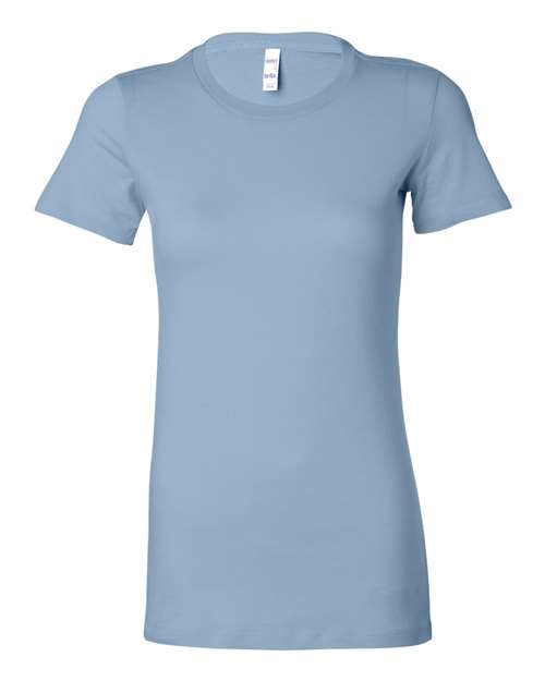 Bella + Canvas 6004 Women's Slim Fit Tee - Baby Blue - front