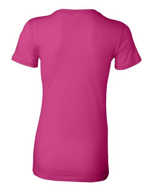 Bella + Canvas 6004 Women's Slim Fit Tee - Berry - back