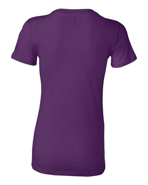 Bella + Canvas 6004 Women's Slim Fit Tee - Team Purple - back