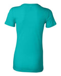 Bella + Canvas 6004 Women's Slim Fit Tee - Teal - back