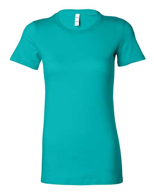 Bella + Canvas 6004 Women's Slim Fit Tee - Teal - front