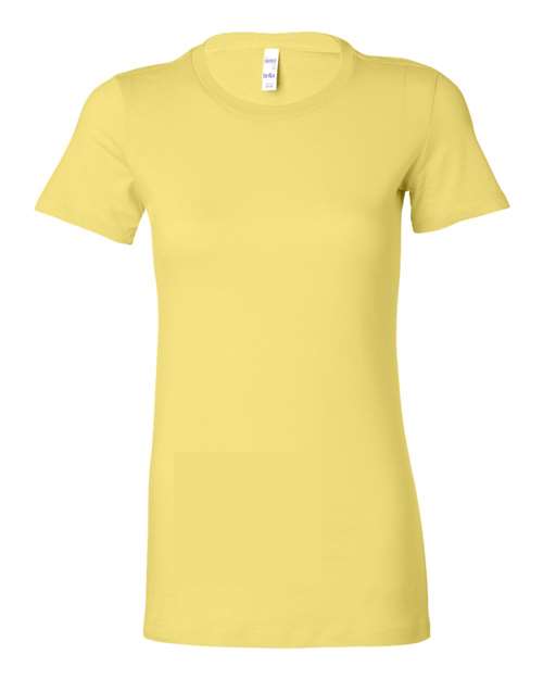 Bella + Canvas 6004 Women's Slim Fit Tee - Yellow - front