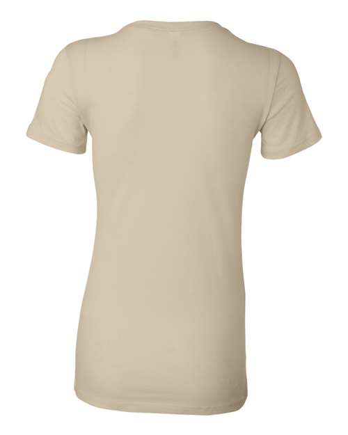 Bella + Canvas 6004 Women's Slim Fit Tee - Soft Cream - back
