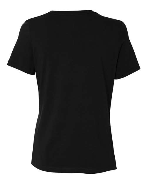 BELLA + CANVAS 6400 Women’s Relaxed Jersey Tee - Black - back