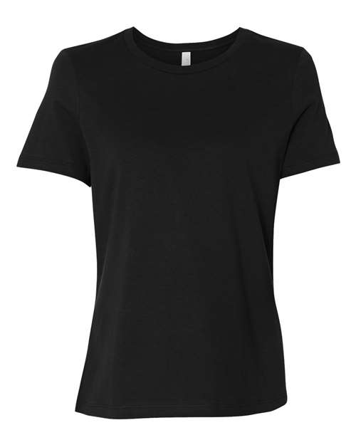 BELLA + CANVAS 6400 Women’s Relaxed Jersey Tee - Black - front