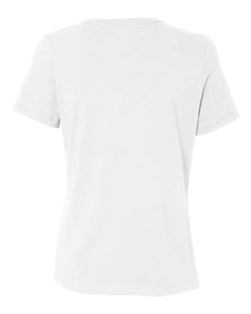 BELLA + CANVAS 6400 Women’s Relaxed Jersey Tee - White - back