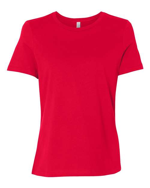 BELLA + CANVAS 6400 Women’s Relaxed Jersey Tee - Red - front