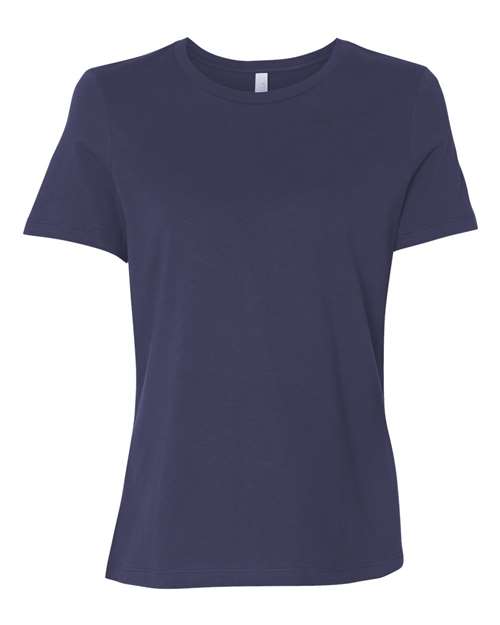 BELLA + CANVAS 6400 Women’s Relaxed Jersey Tee - Navy - front