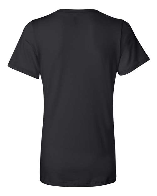 BELLA + CANVAS 6405 Women’s Relaxed Jersey V-Neck Tee - Black - back