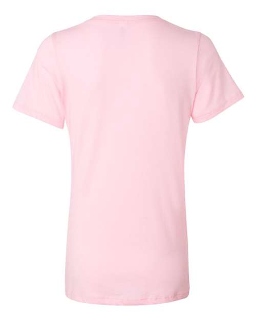BELLA + CANVAS 6405 Women’s Relaxed Jersey V-Neck Tee - Pink - back