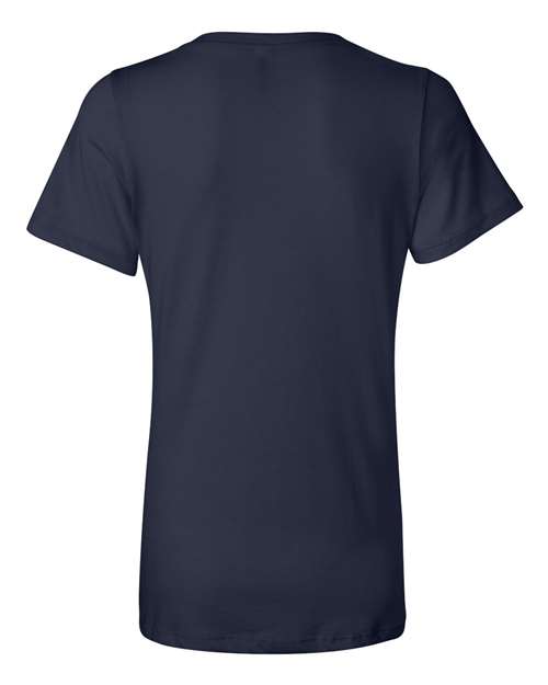 BELLA + CANVAS 6405 Women’s Relaxed Jersey V-Neck Tee - Navy - back