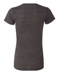 BELLA + CANVAS 8435 Women’s Triblend Deep V-Neck Tee - Charcoal Black Triblend - back