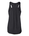 BELLA + CANVAS 8800 Women's Flowy Racerback Tank - Black - back