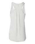 BELLA + CANVAS 8800 Women's Flowy Racerback Tank - White - back