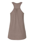 BELLA + CANVAS 8800 Women's Flowy Racerback Tank - Pebble Brown - back