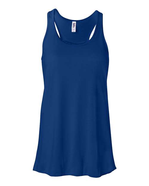 BELLA + CANVAS 8800 Women's Flowy Racerback Tank - True Royal - front