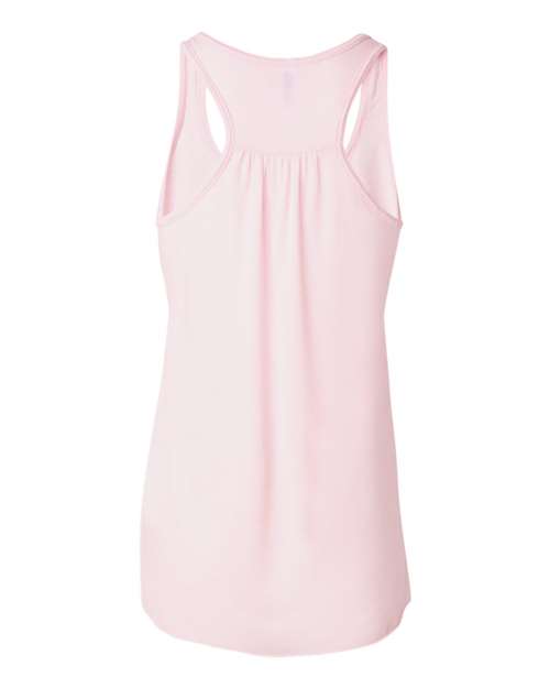 BELLA + CANVAS 8800 Women's Flowy Racerback Tank - Soft Pink - back