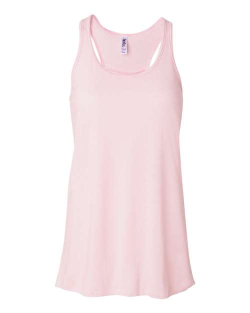 BELLA + CANVAS 8800 Women's Flowy Racerback Tank - Soft Pink - front