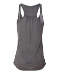 BELLA + CANVAS 8800 Women's Flowy Racerback Tank - Dark Grey Heather - back