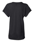 BELLA + CANVAS 8801 Women’s Flowy Raglan Tee - Black - back