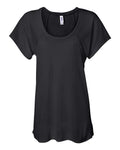 BELLA + CANVAS 8801 Women’s Flowy Raglan Tee - Black - front