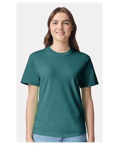 Comfort Colors 1717 Garment-Dyed Heavyweight T-Shirt - Seafoam - model front