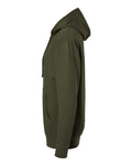 Independent Trading Co. SS4500 Midweight Hooded Sweatshirt - Army Heather - side