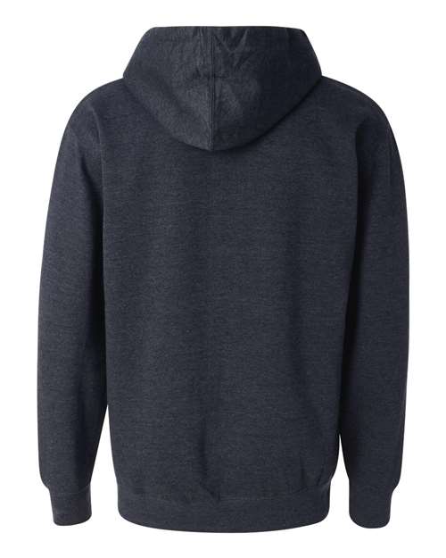 Independent Trading Co. SS4500 Midweight Hooded Sweatshirt - Classic Navy Heather - back