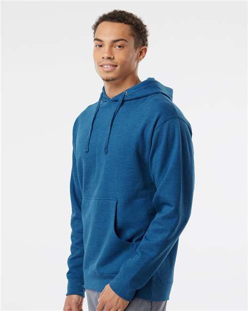 Independent Trading Co. SS4500 Midweight Hooded Sweatshirt - Royal Heather - model side