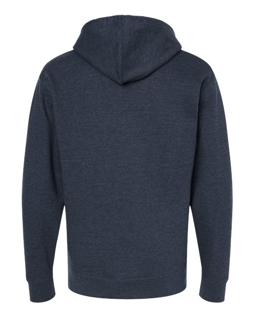 Independent Trading Co. SS4500Z Midweight Full-Zip Hooded Sweatshirt - Classic Navy Heather - back