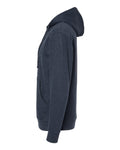 Independent Trading Co. SS4500Z Midweight Full-Zip Hooded Sweatshirt - Classic Navy Heather - side