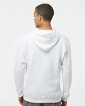 J. America 8830 Men's Sport Lace Hooded Sweatshirt - White - model back