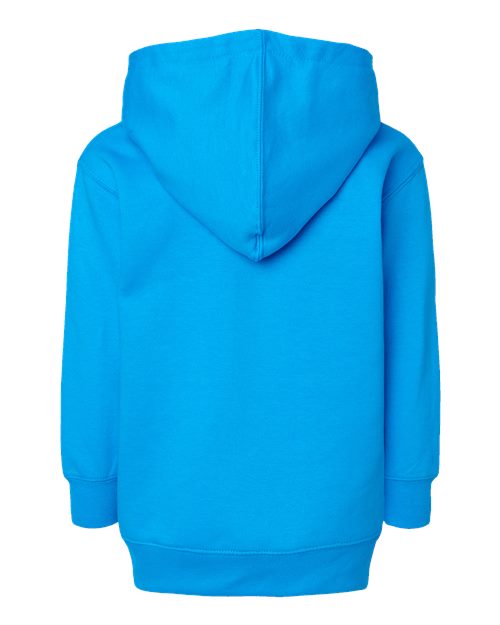 Rabbit Skins 3326 Toddler Pullover Fleece Hoodie - Turquoise - back