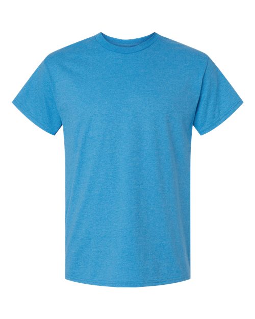 Gildan 2000 Ultra Cotton T-Shirt - Heather Sapphire - flat front