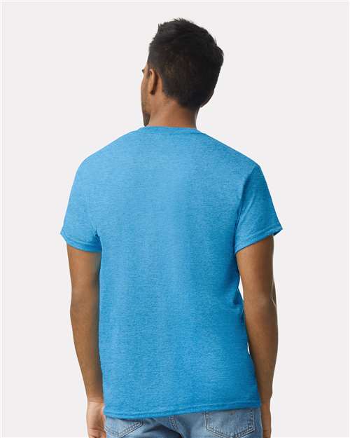 Gildan 2000 Ultra Cotton T-Shirt - Heather Sapphire - model back