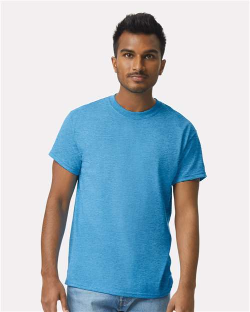 Gildan 2000 Ultra Cotton T-Shirt - Heather Sapphire - model front