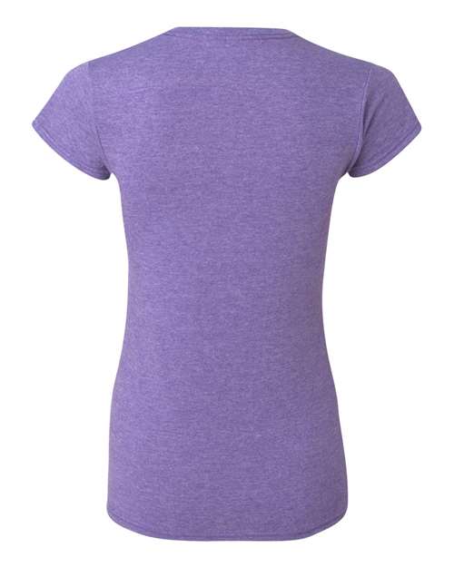 Gildan 64000L Women's Softstyle T-Shirt - Heather Purple - back