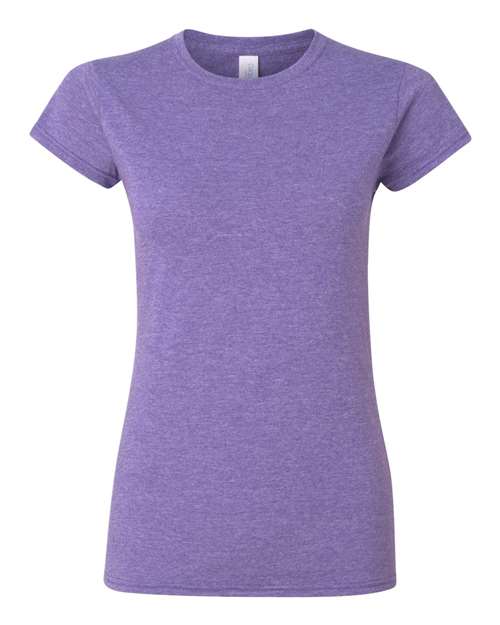 Gildan 64000L Women's Softstyle T-Shirt - Heather Purple - front